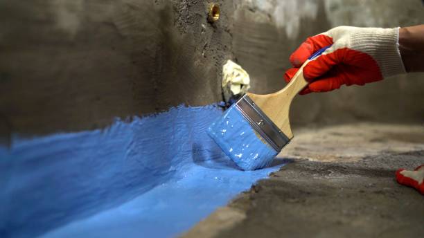 Commercial Waterproofing project at a Burket, IN business property by SJ Waterproofing Pros